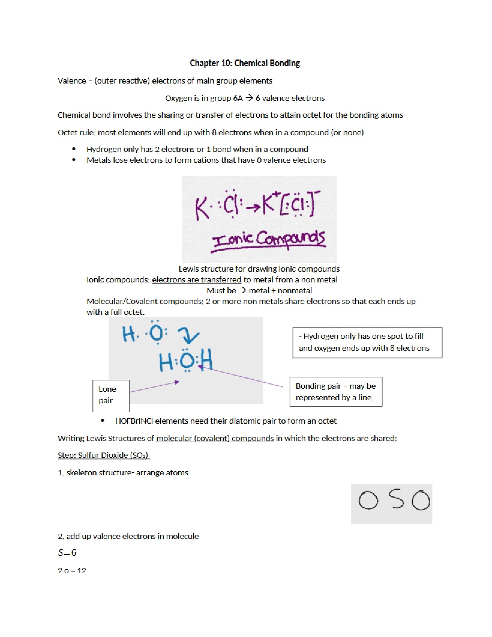 Chemical Bonding (Chapter 10)