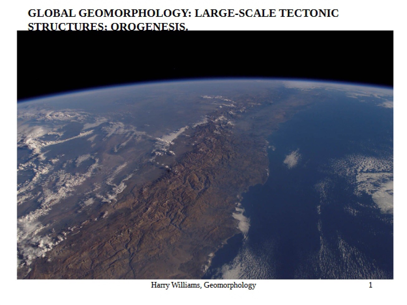 Tectonics Part 1