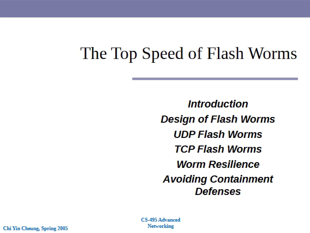 Flash Worms Top Speed