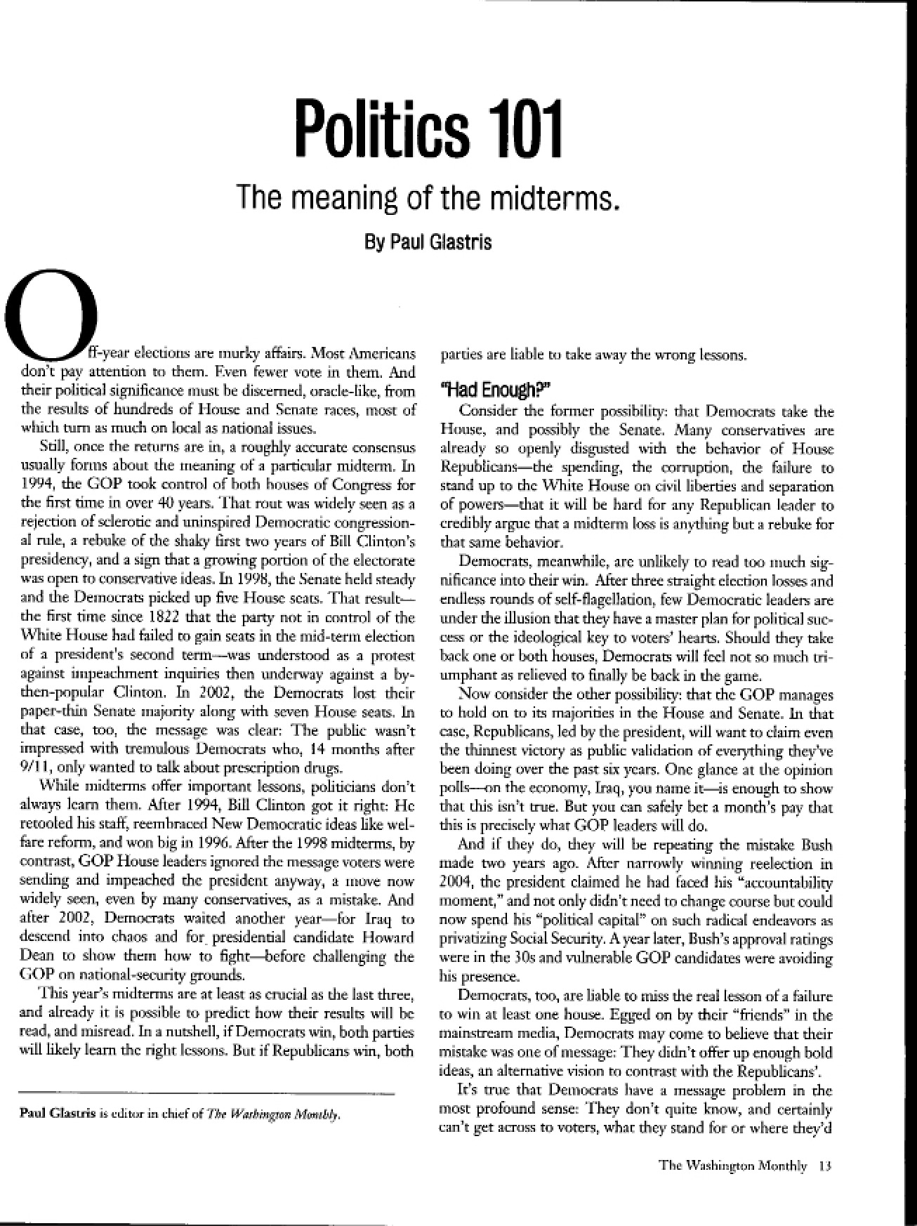 Introduction to Political Parties