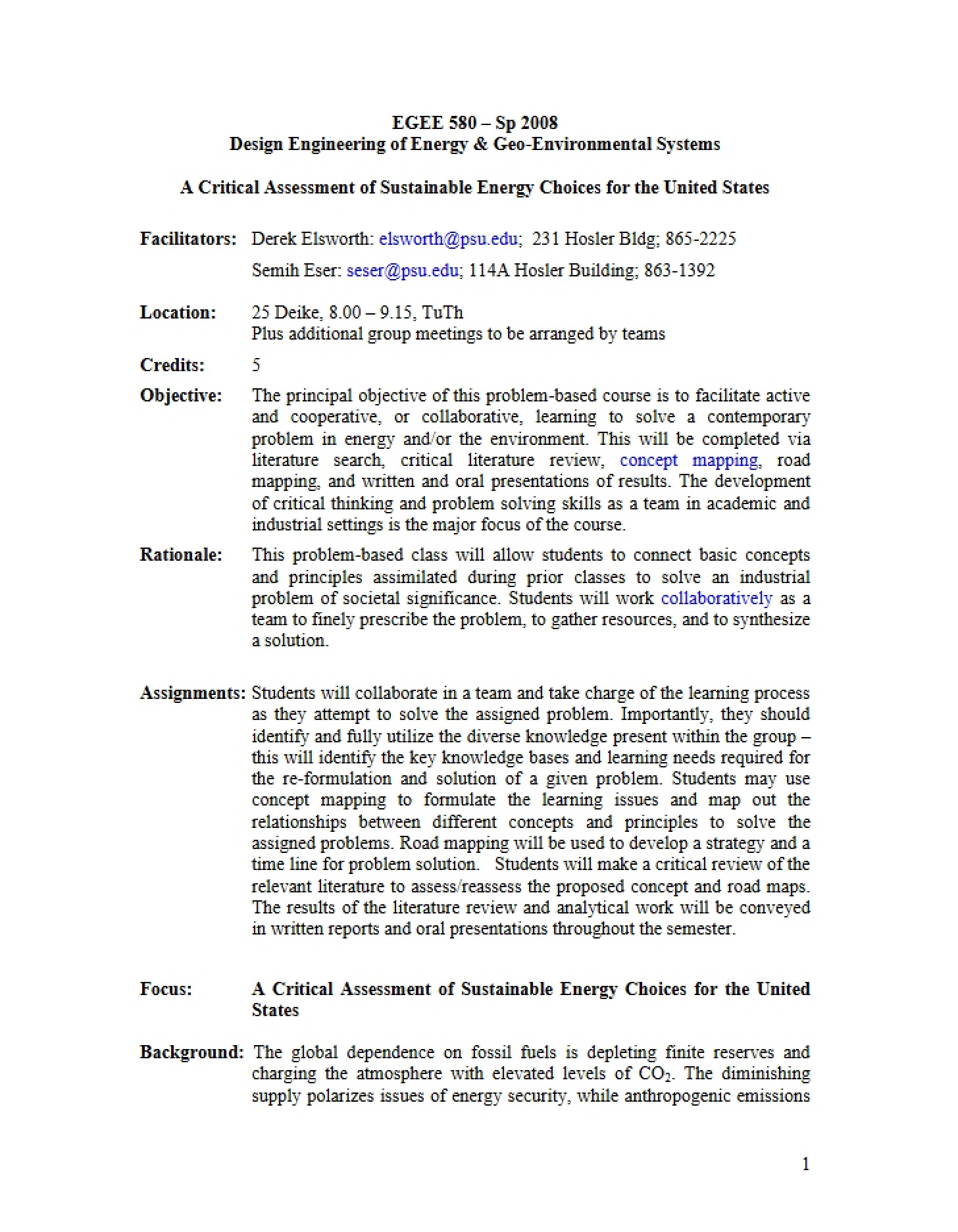 Energy and Geo-Environmental Design Engineering
