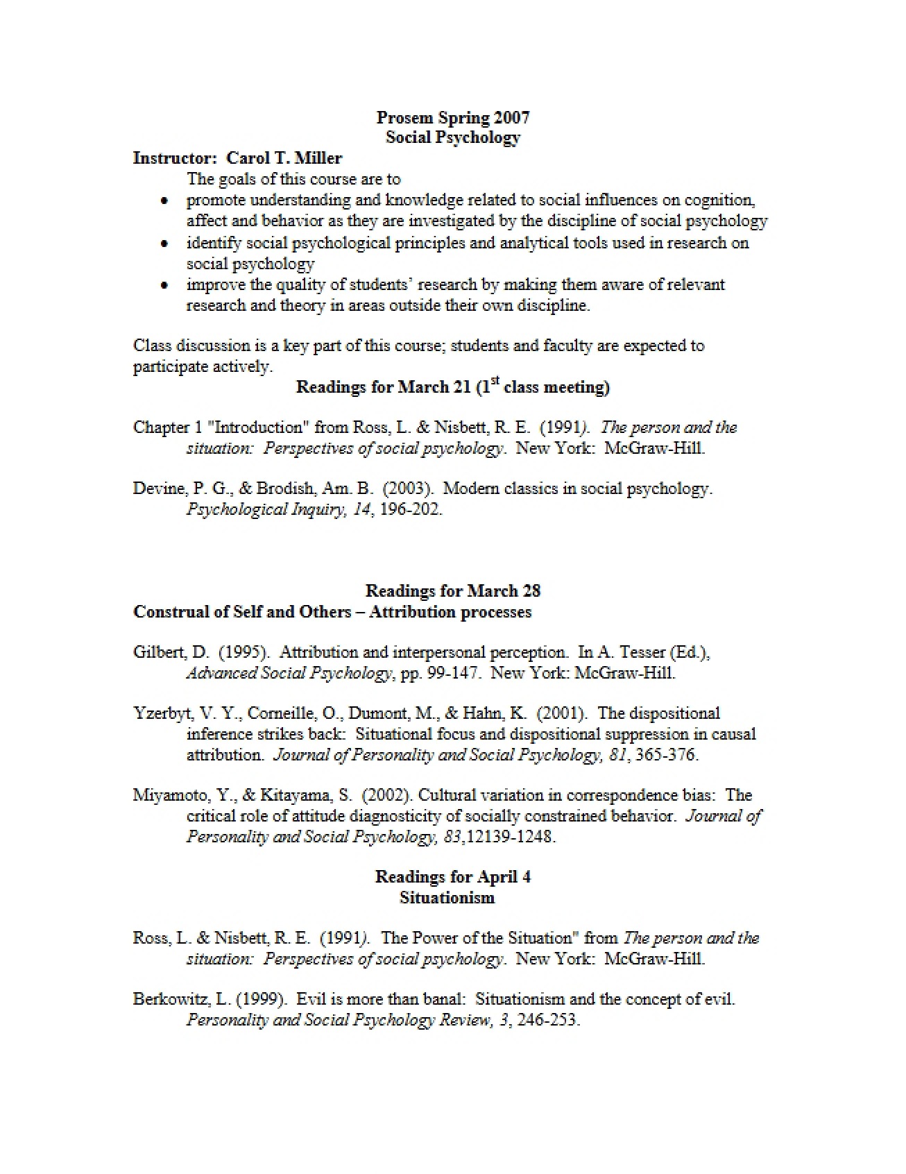 Emotion and Temperament Class Plan