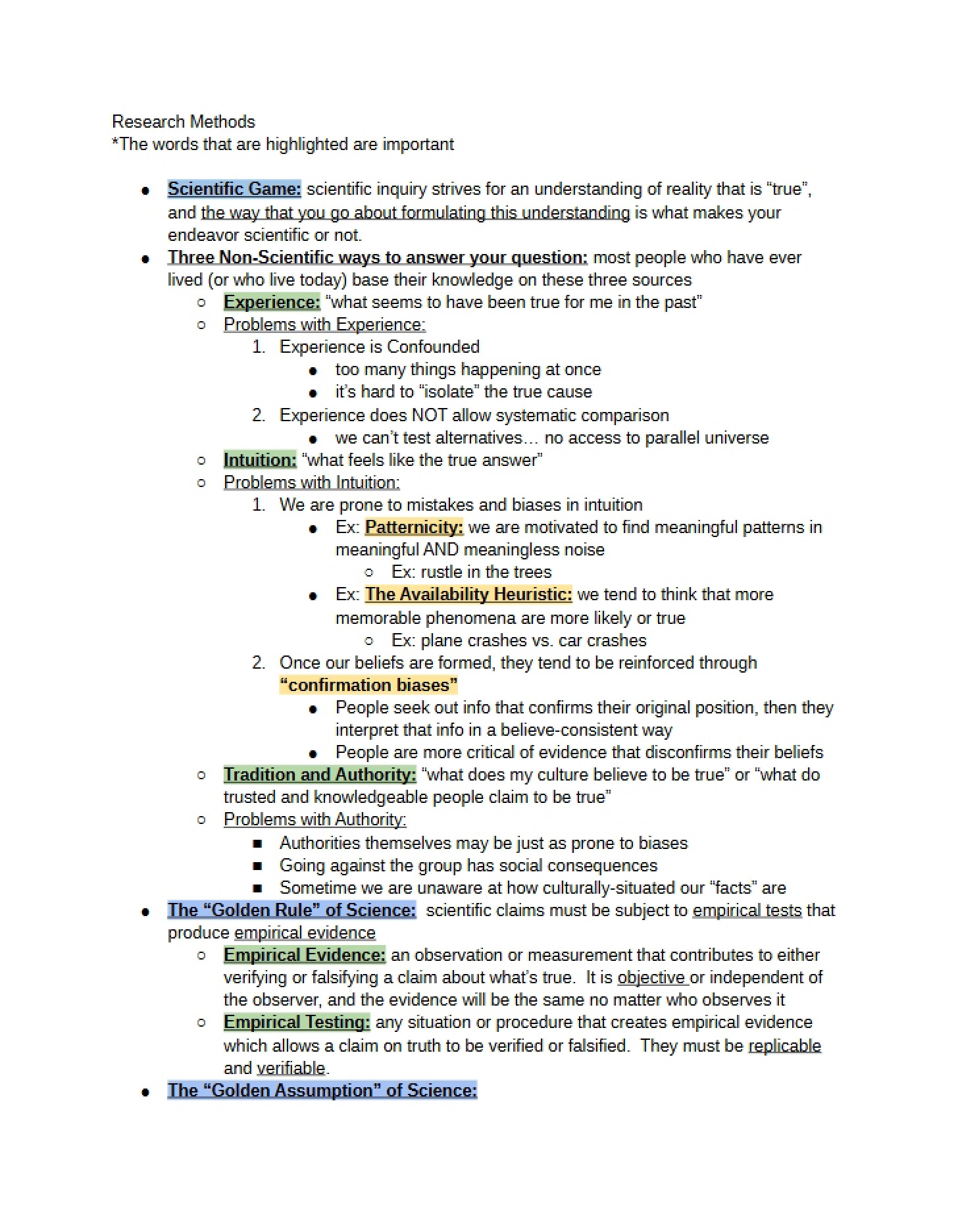 Methodology in Research