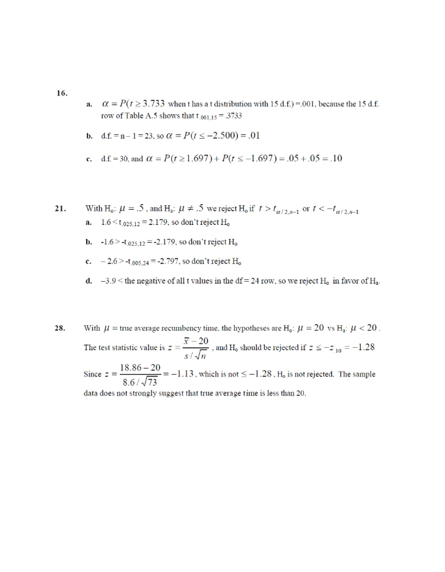 Solutions for H11