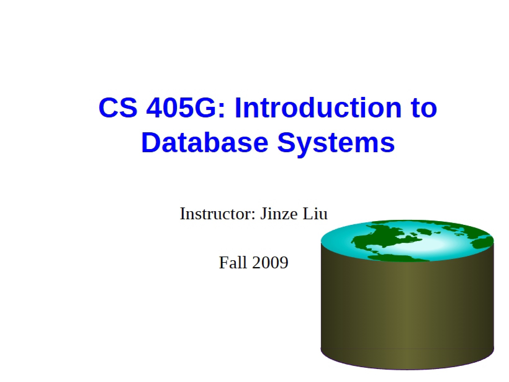 Database Systems Introduction