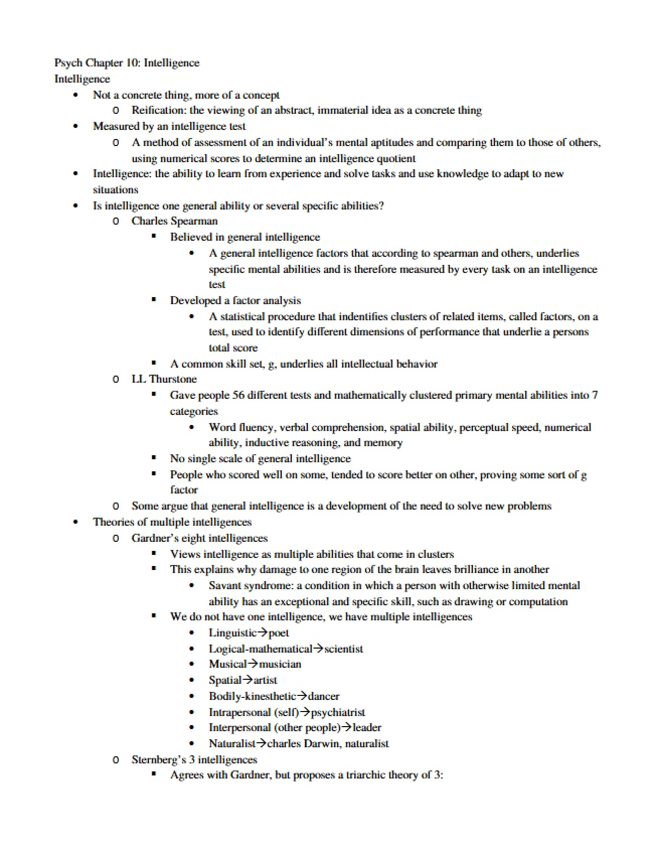 Chapter 10 Concepts Intelligence