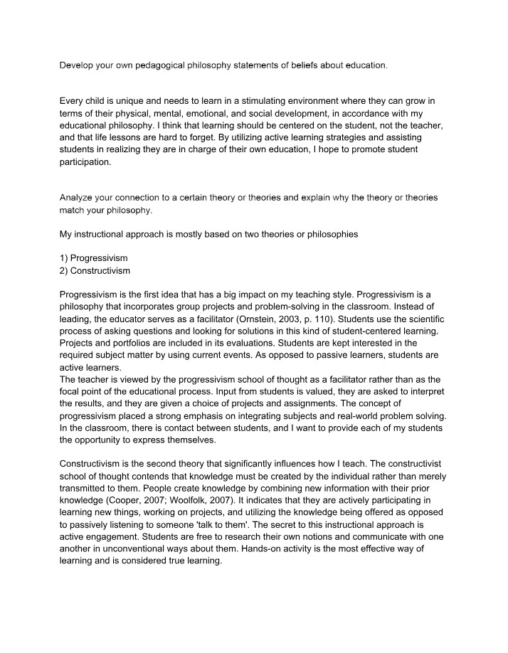 EDUC 5410 - Unit 2 Discussion Assignment