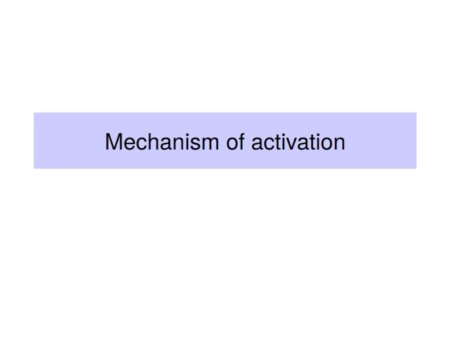 How Activation Occurs