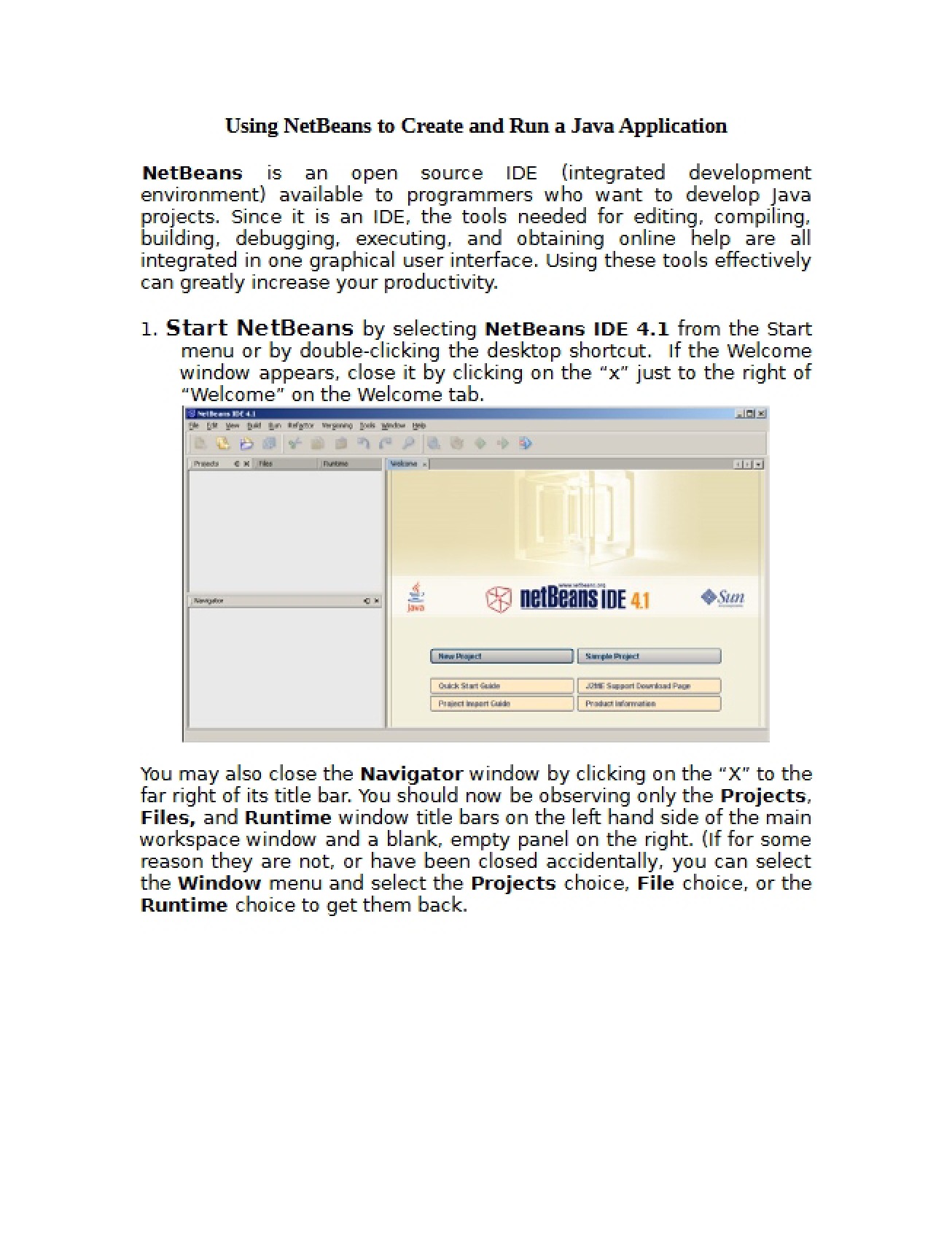 NetBeans Guide for Java App Development
