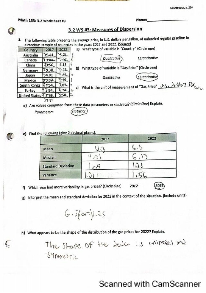 Worksheet 3.2 - Set 3 (MAT133)