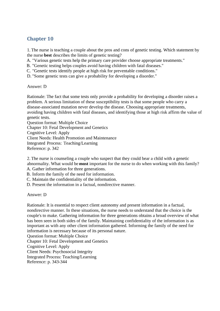 Chapter 10 - Perspectives on Maternal and Child Health Care
