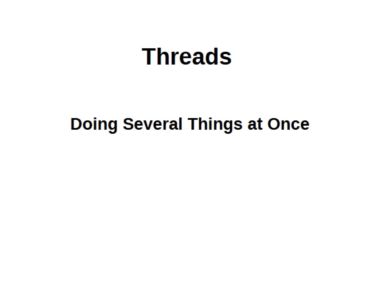 Concept of Threads in Java for Web Development
