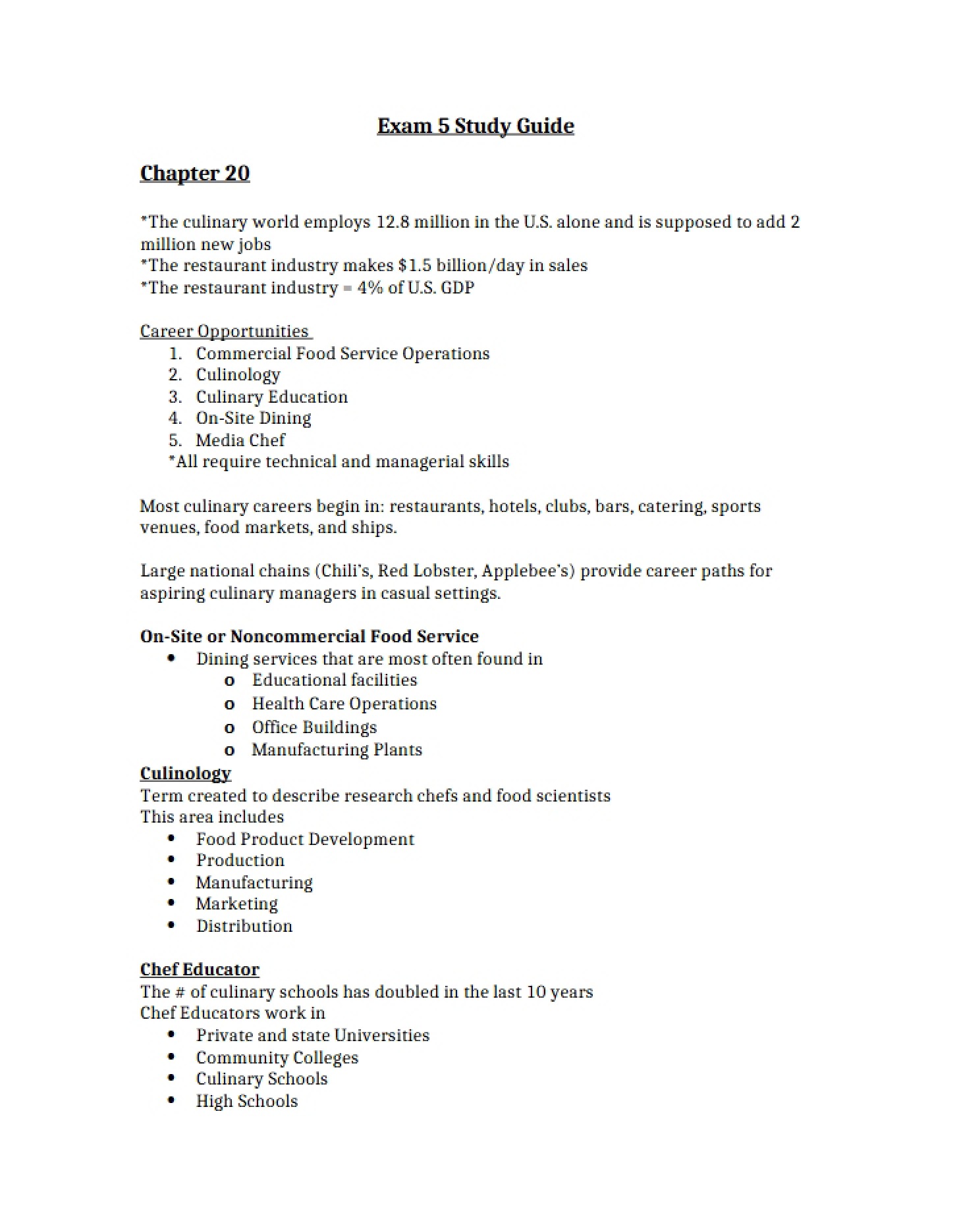 Fifth Major Assessment