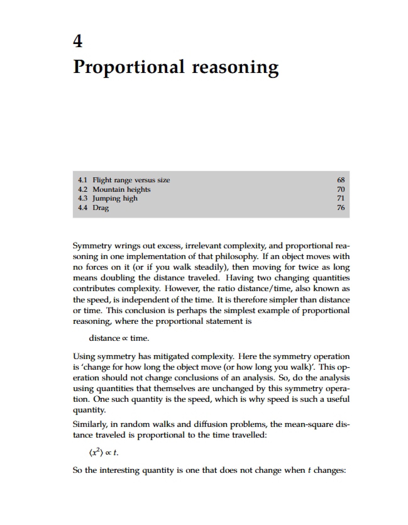 Reasoning by Proportion