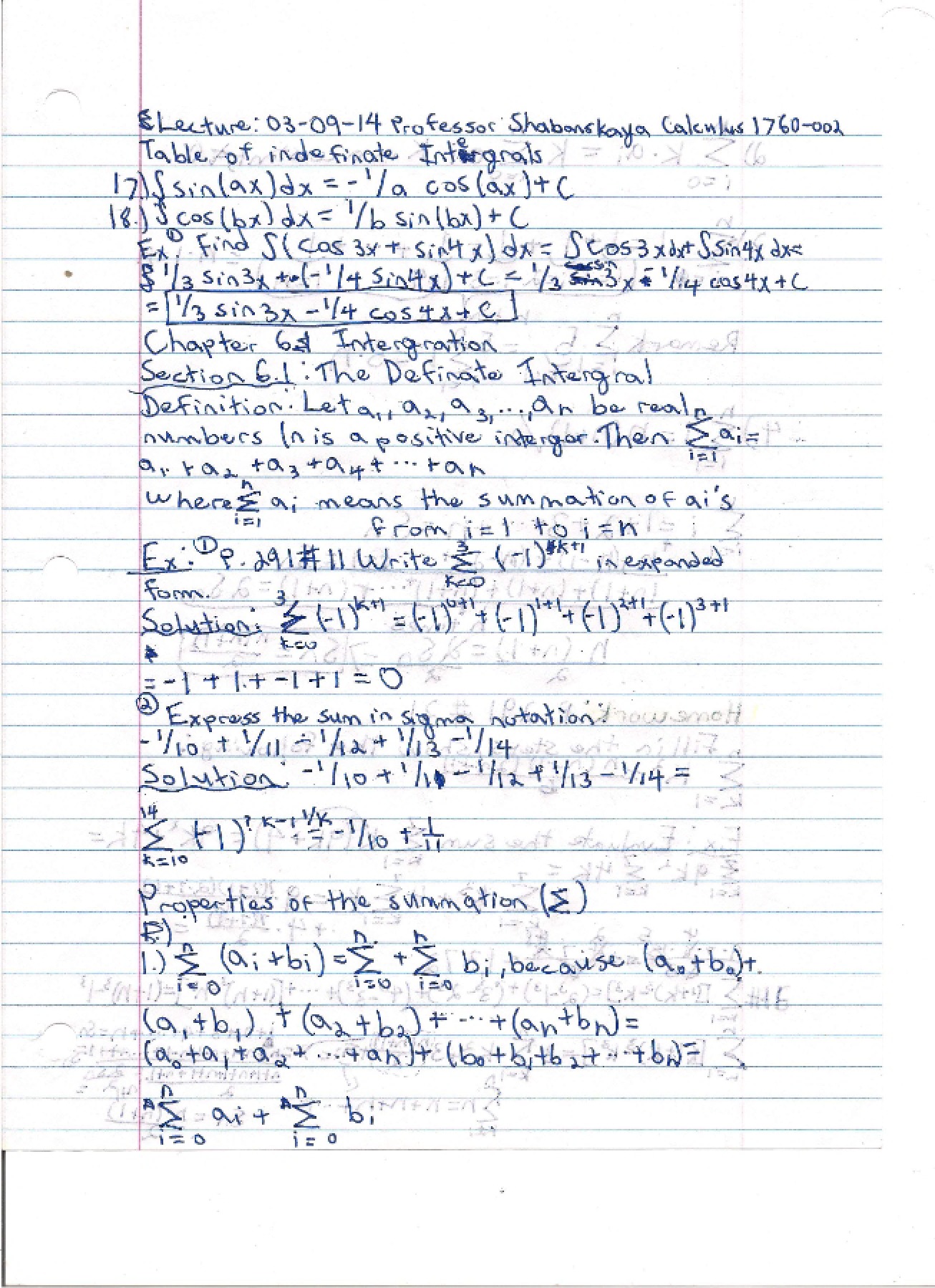 Calculus for Life Sciences II Course Notes (Set 15)