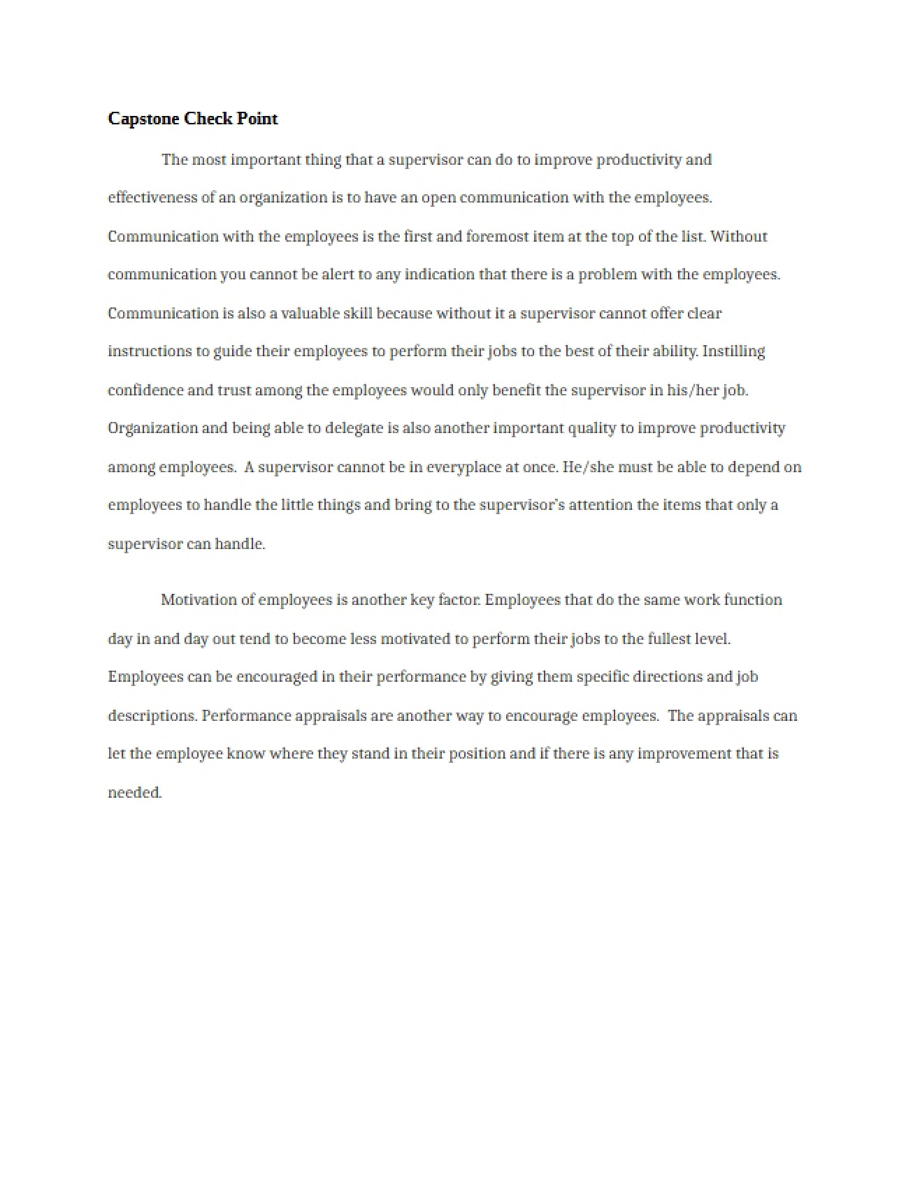 Employee Behavior Changes