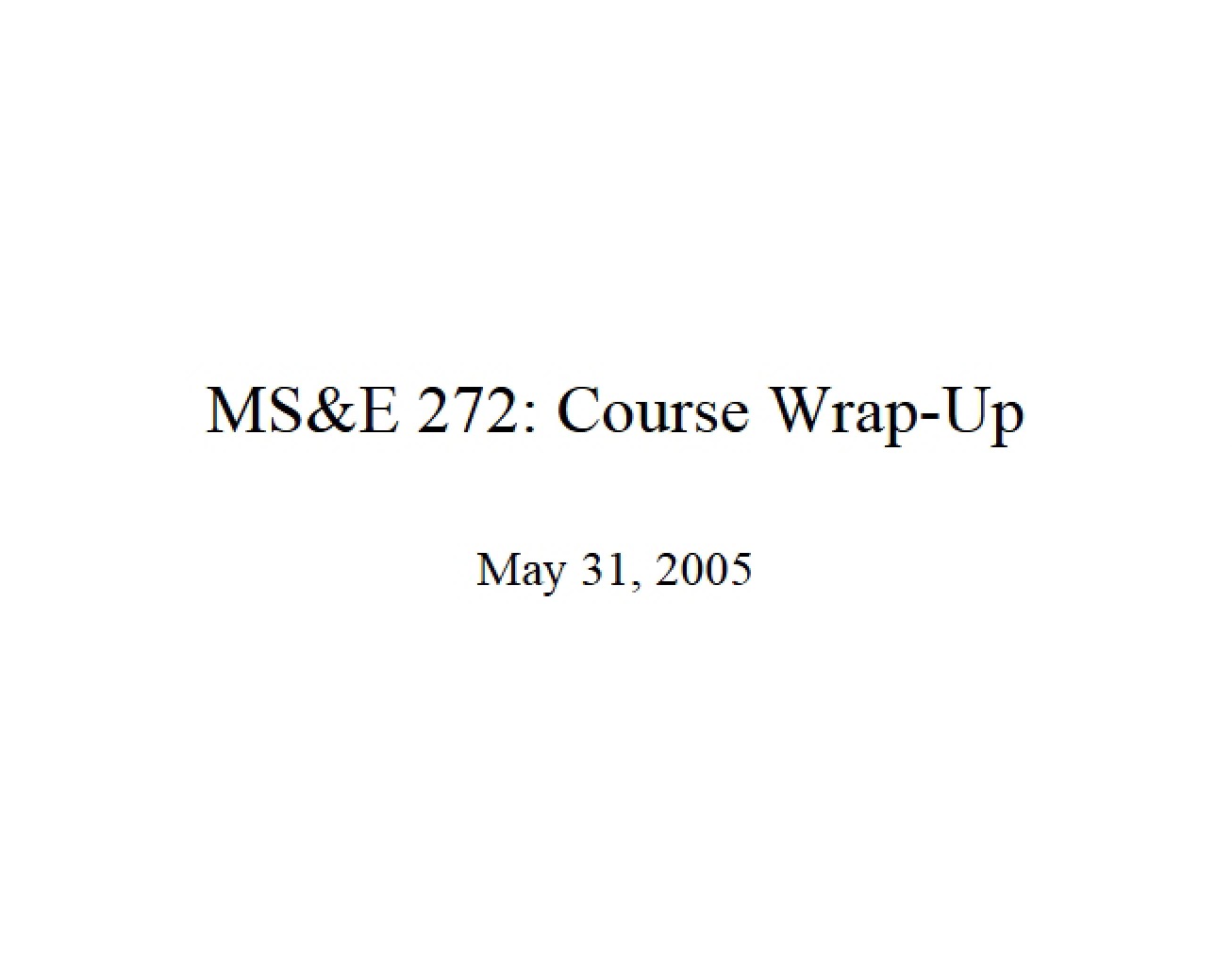 Wrap-Up of the Startup Boards Course