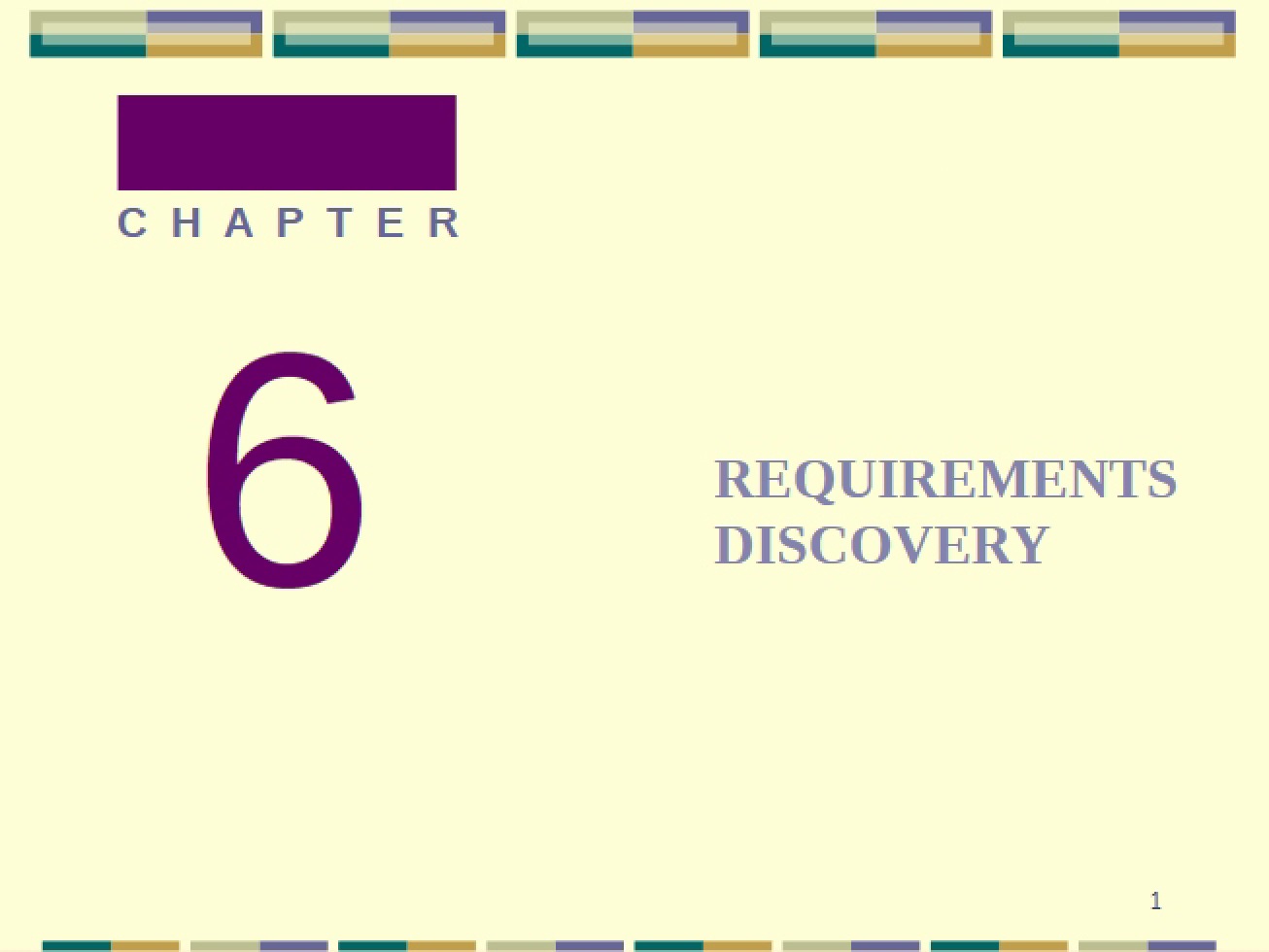 Discovery of Requirements