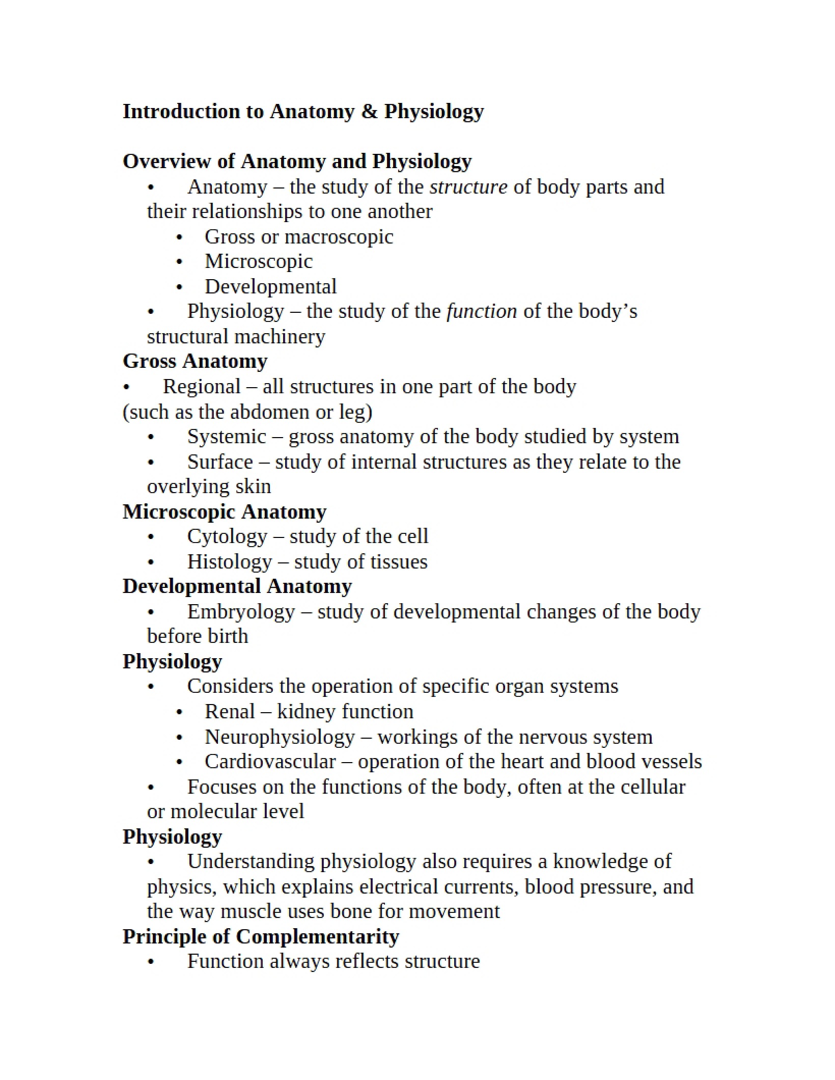A&P Overview
