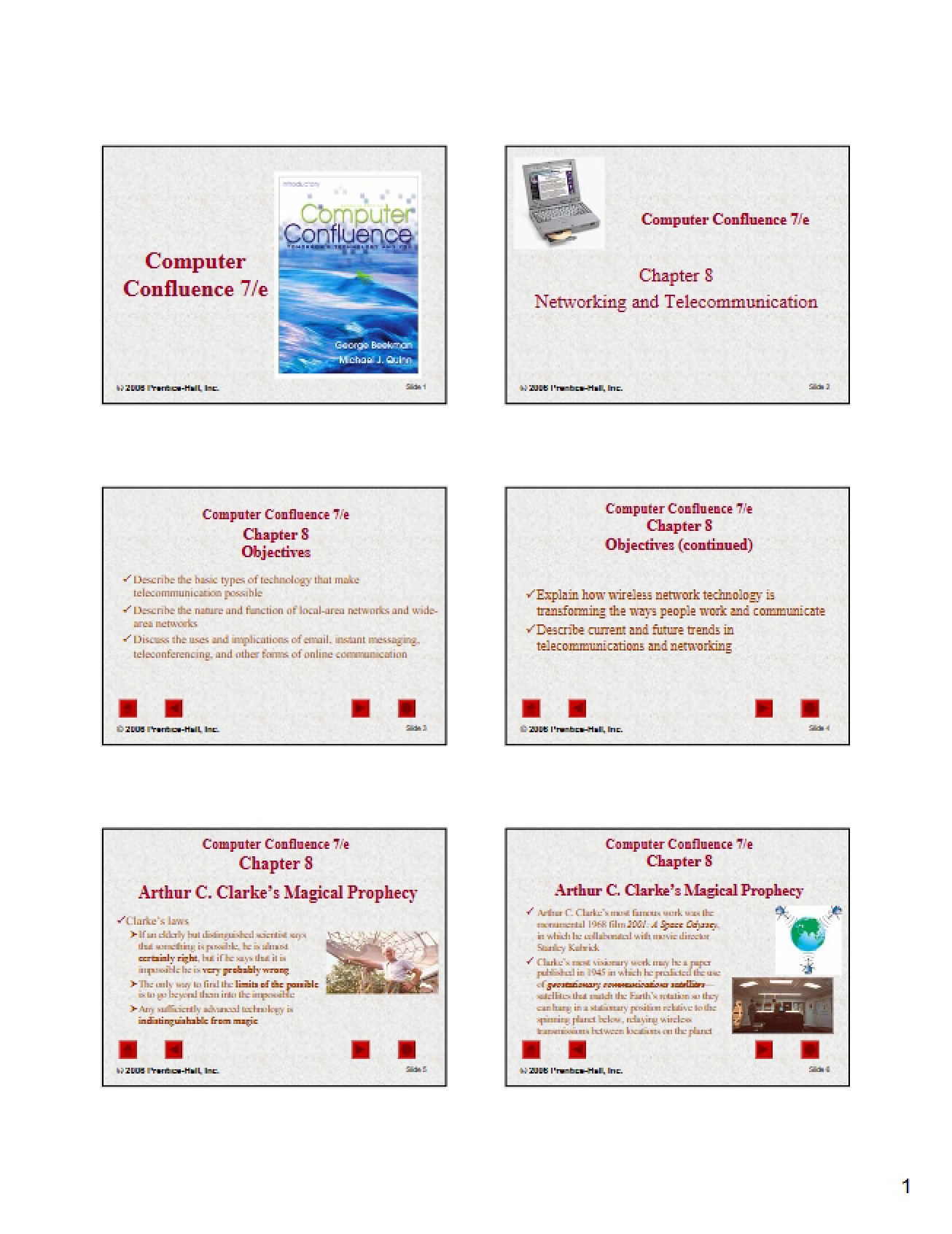 Telecommunication and Networking (Chapter 8)