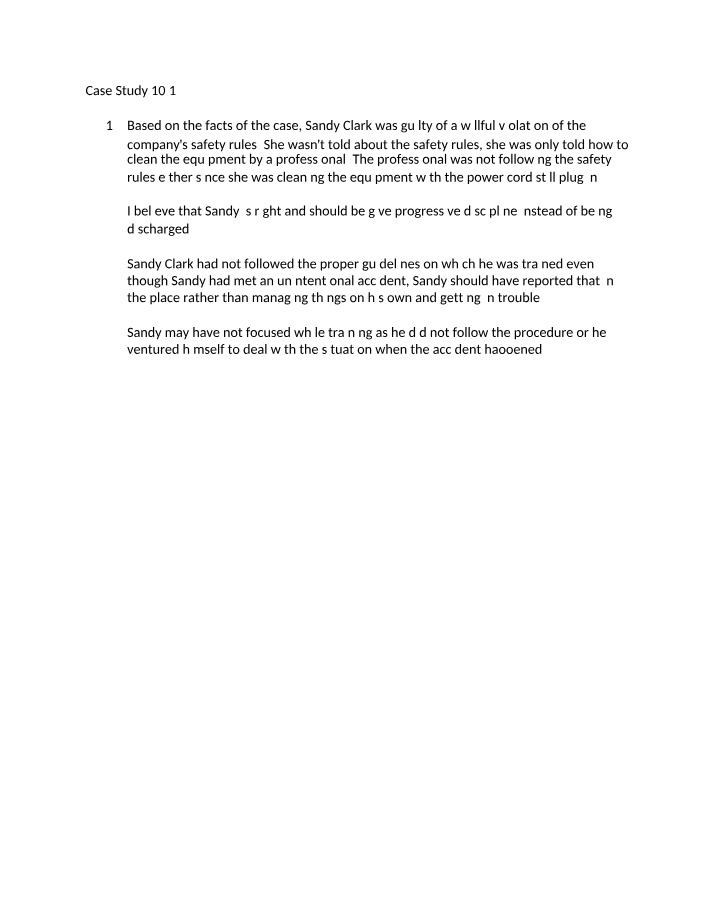 Introduction to Business - Case Study 10.1
