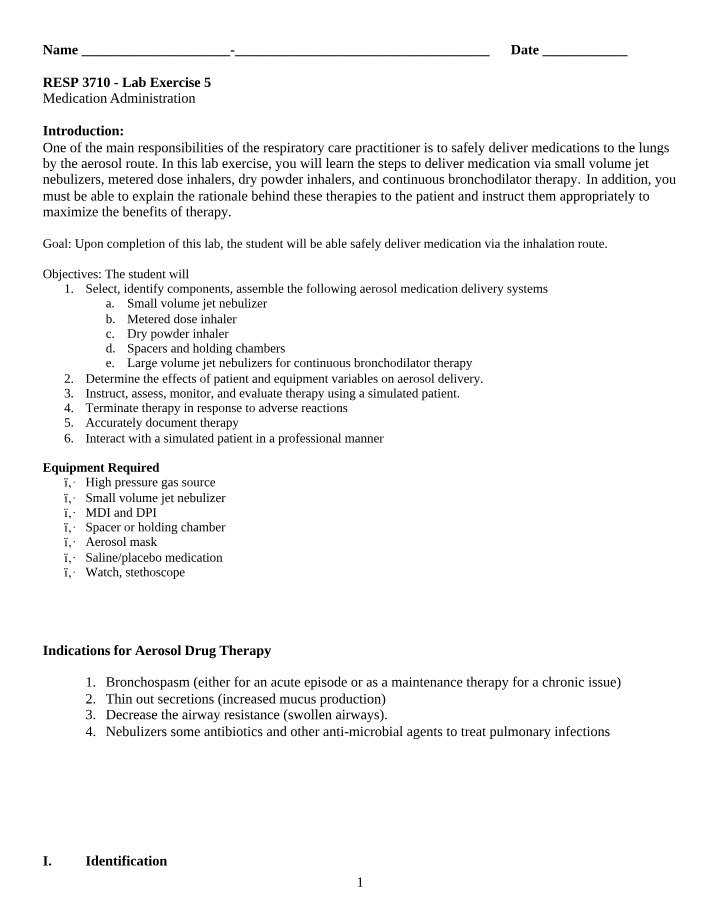 Safely Delivering Inhalation Medication - Steps and Benefits