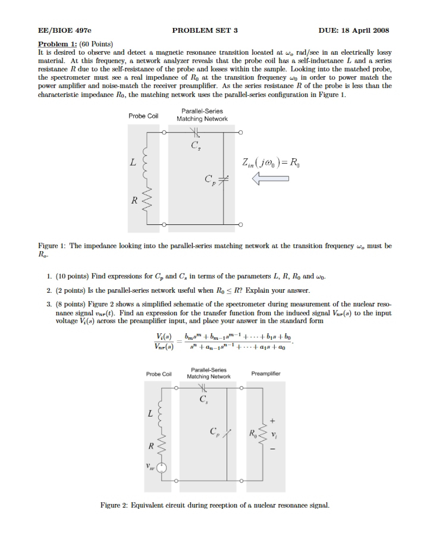 Third Problem Set