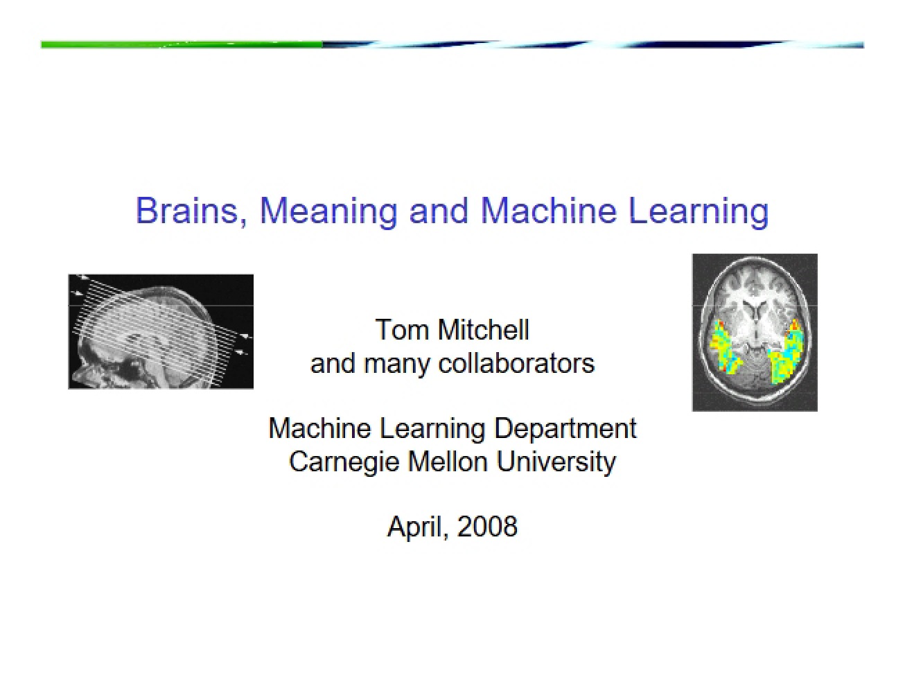 fMRI Prediction Data April 2008