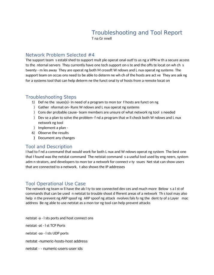 Troubleshooting Network Connectivity with Netstat