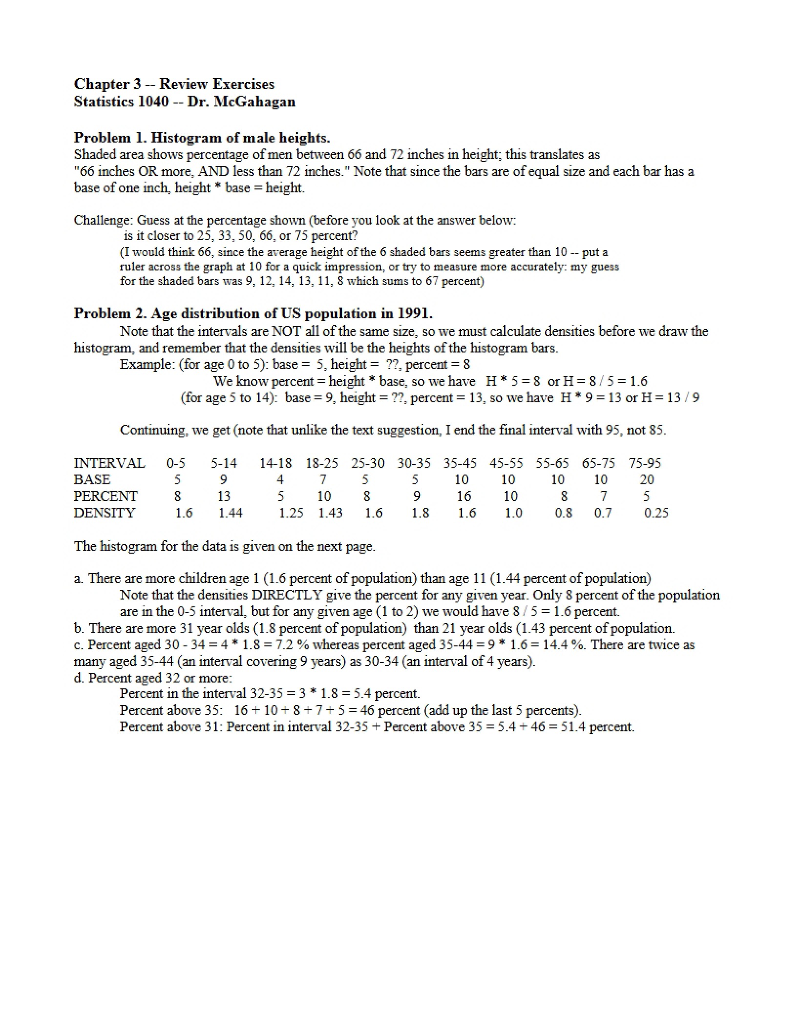 Exercises for Review