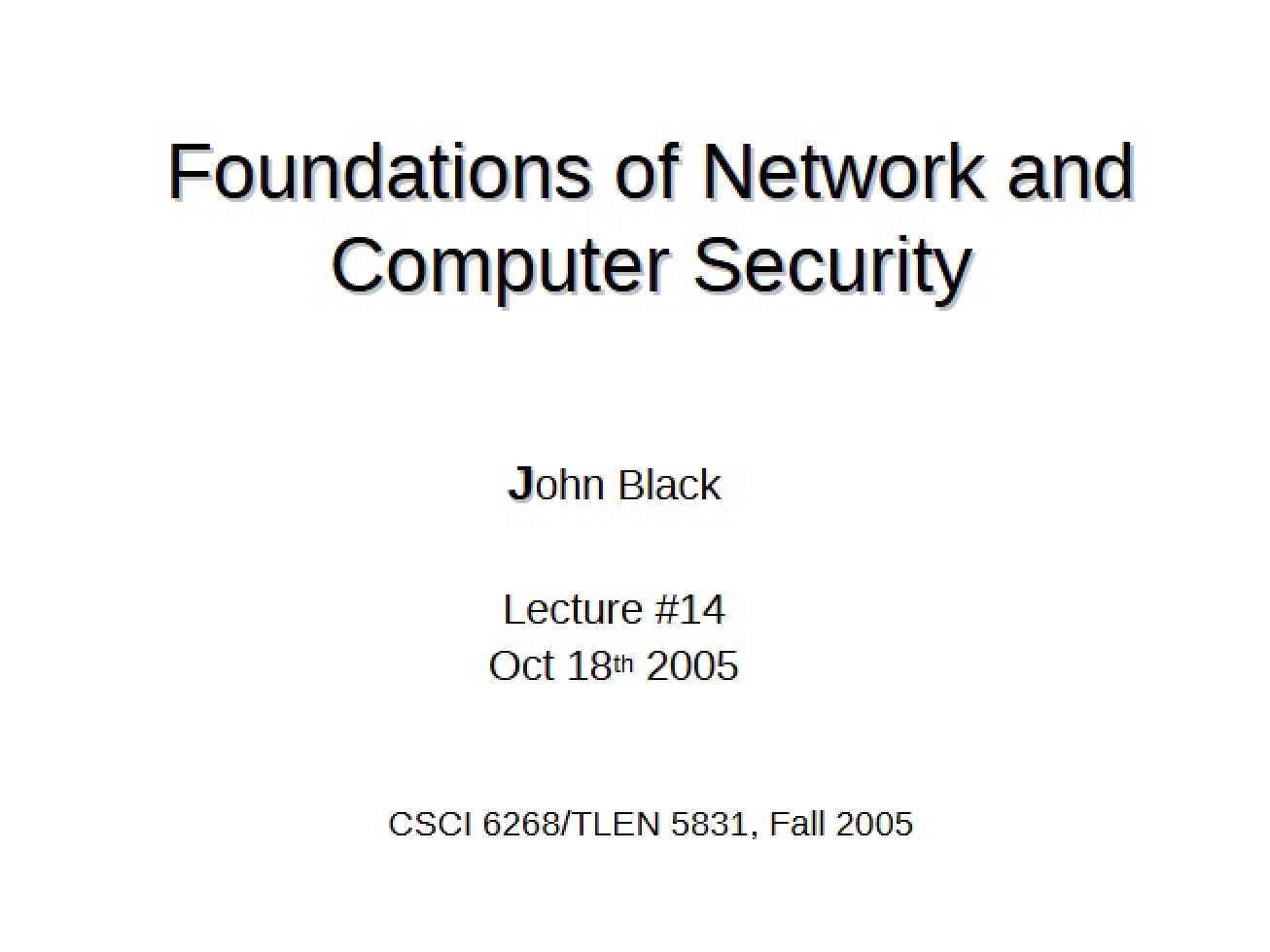 Look at the Fourteenth Lecture