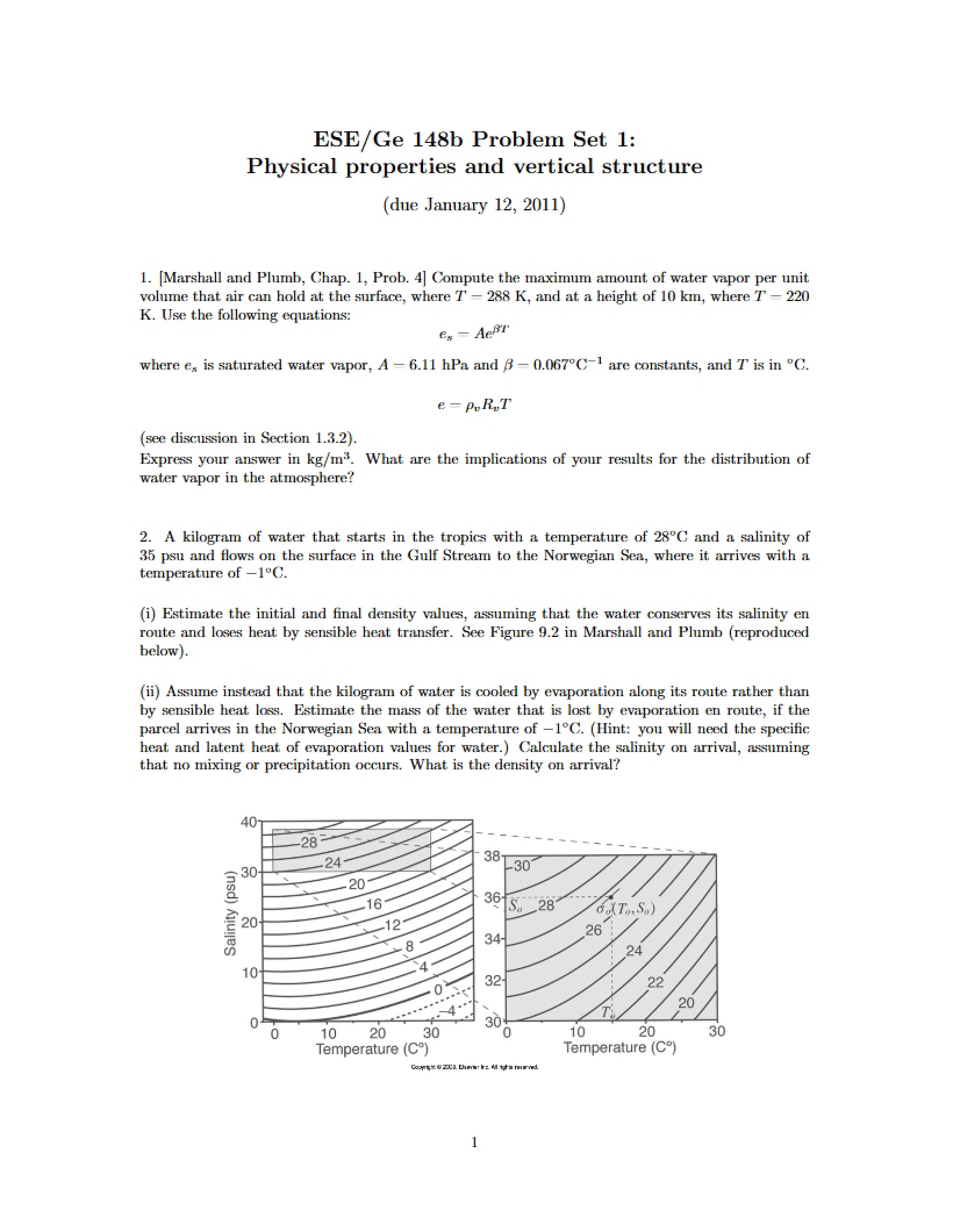 First Problem Set