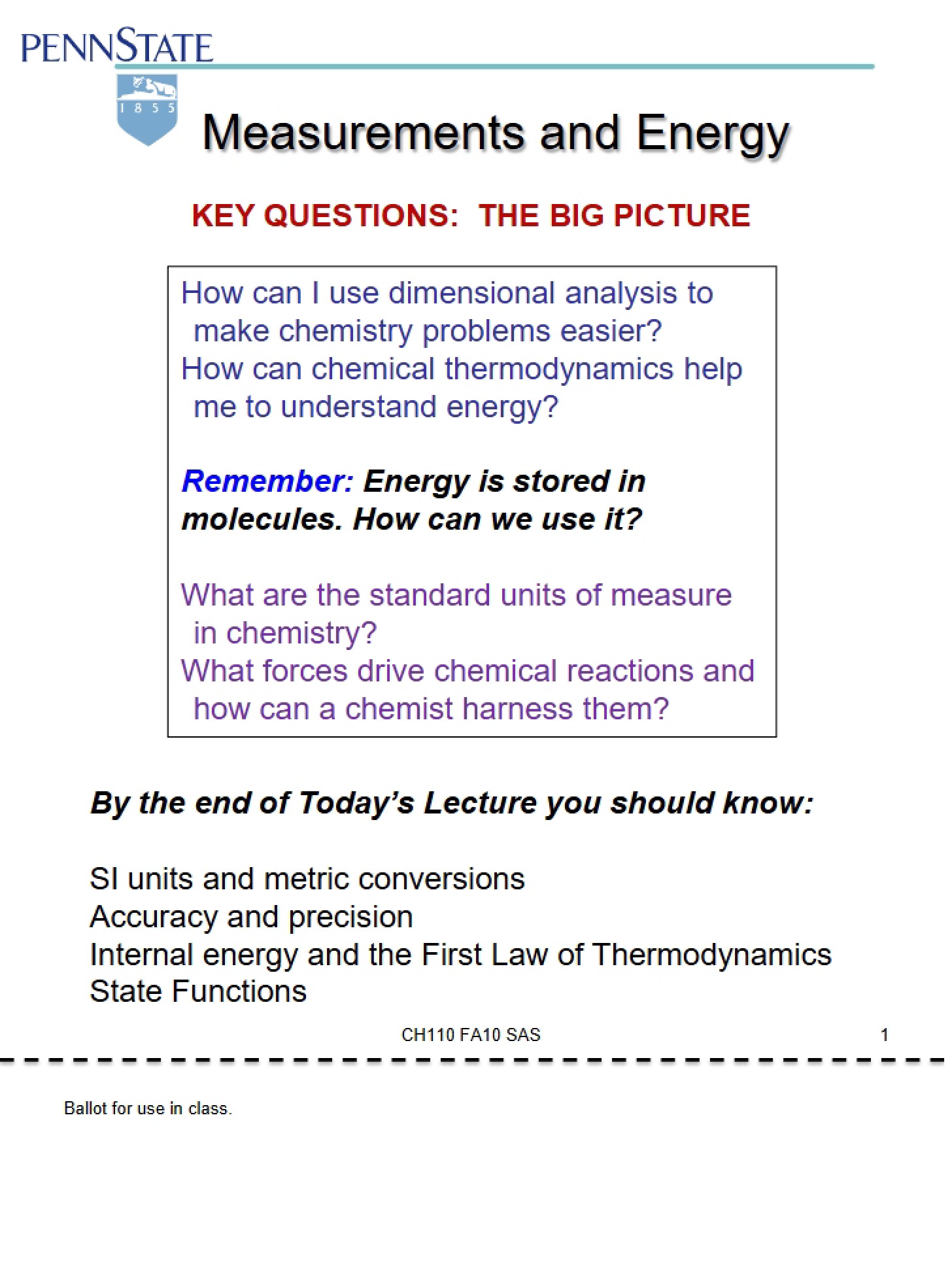 Lecture Two Notes