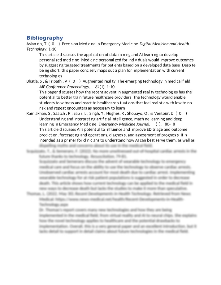 SOS110 Annotated Bibliography