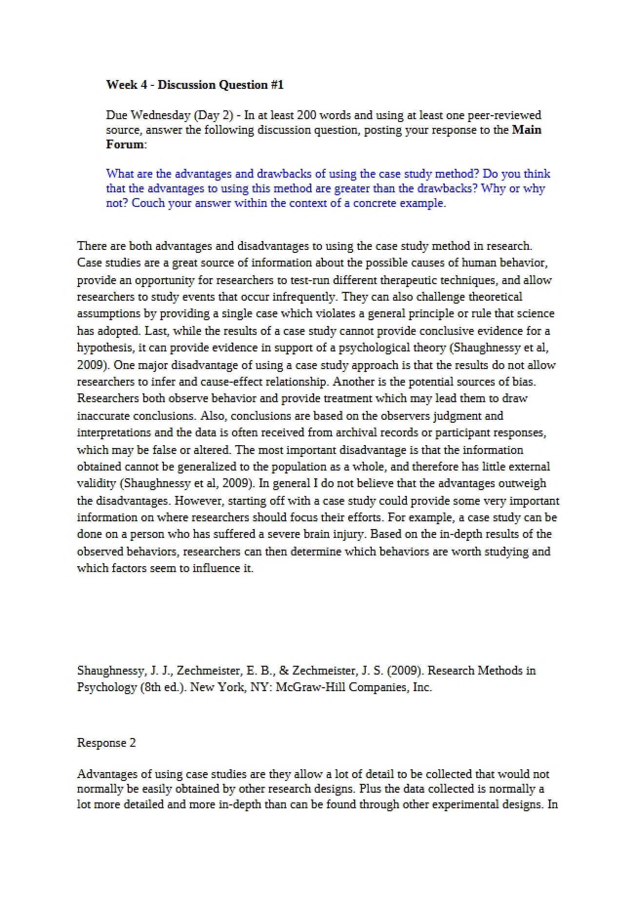 Research Methods Assignment