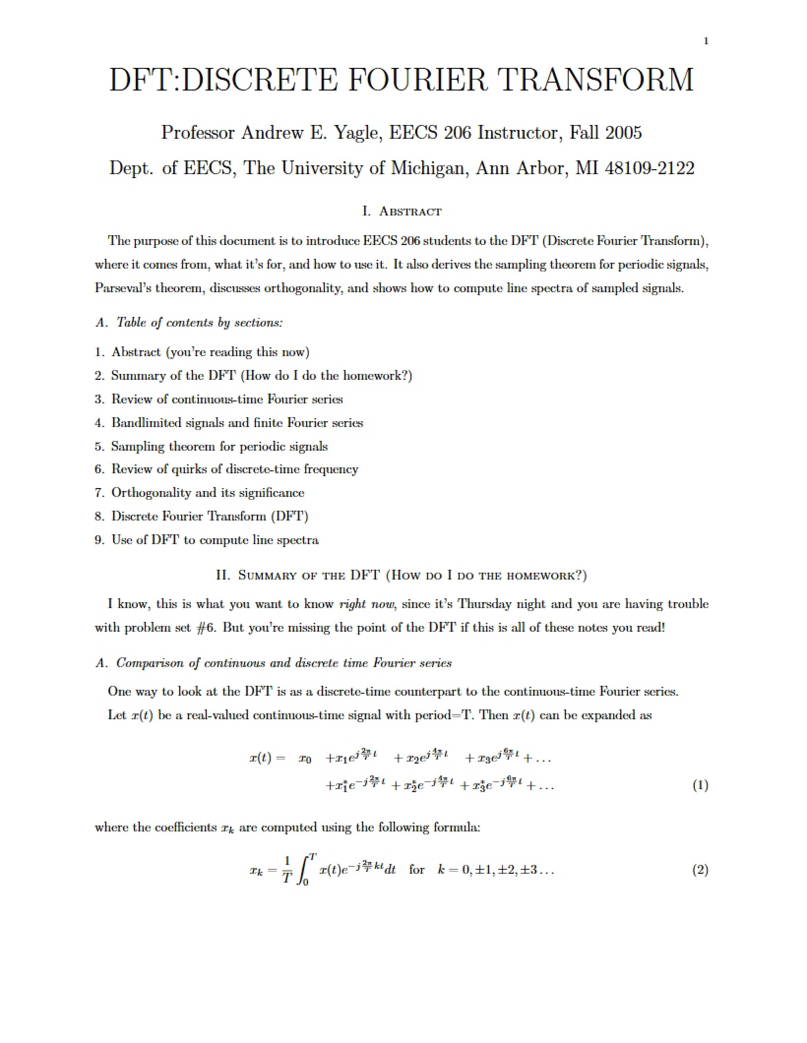 Notes for Study