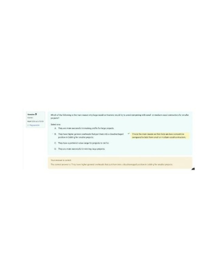 Construction Estimating Question 3