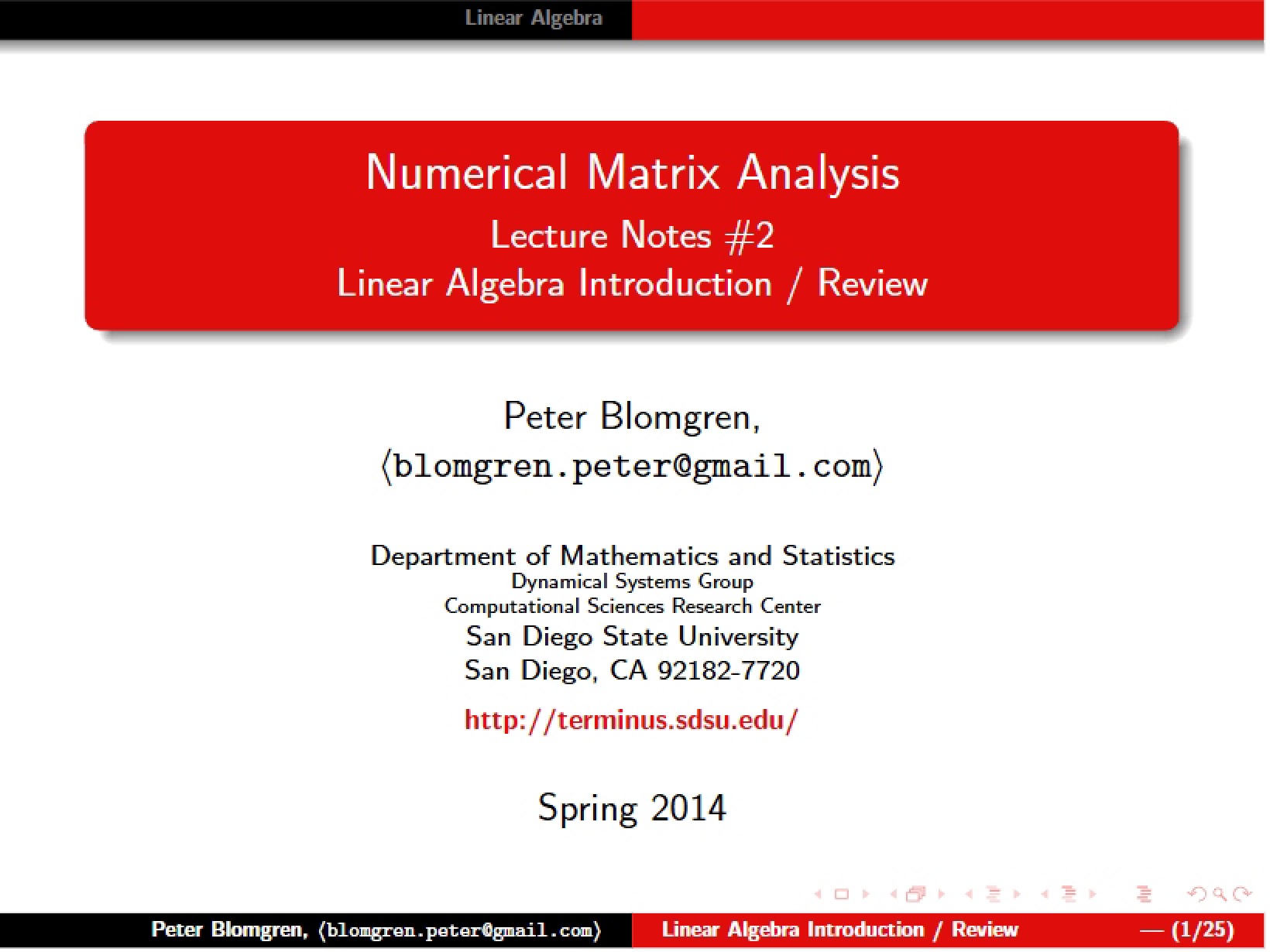 Algebra (Linear)
