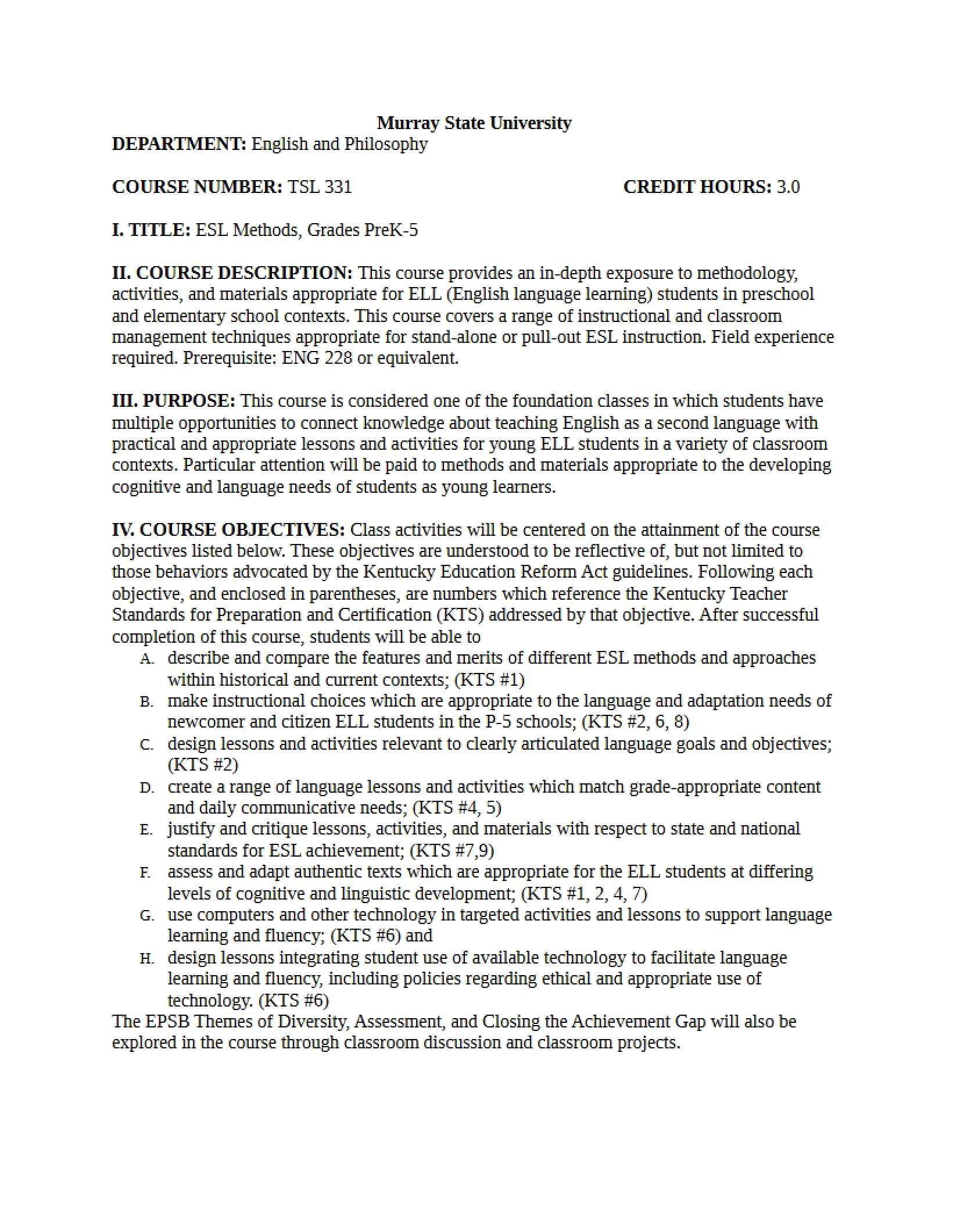 Syllabus