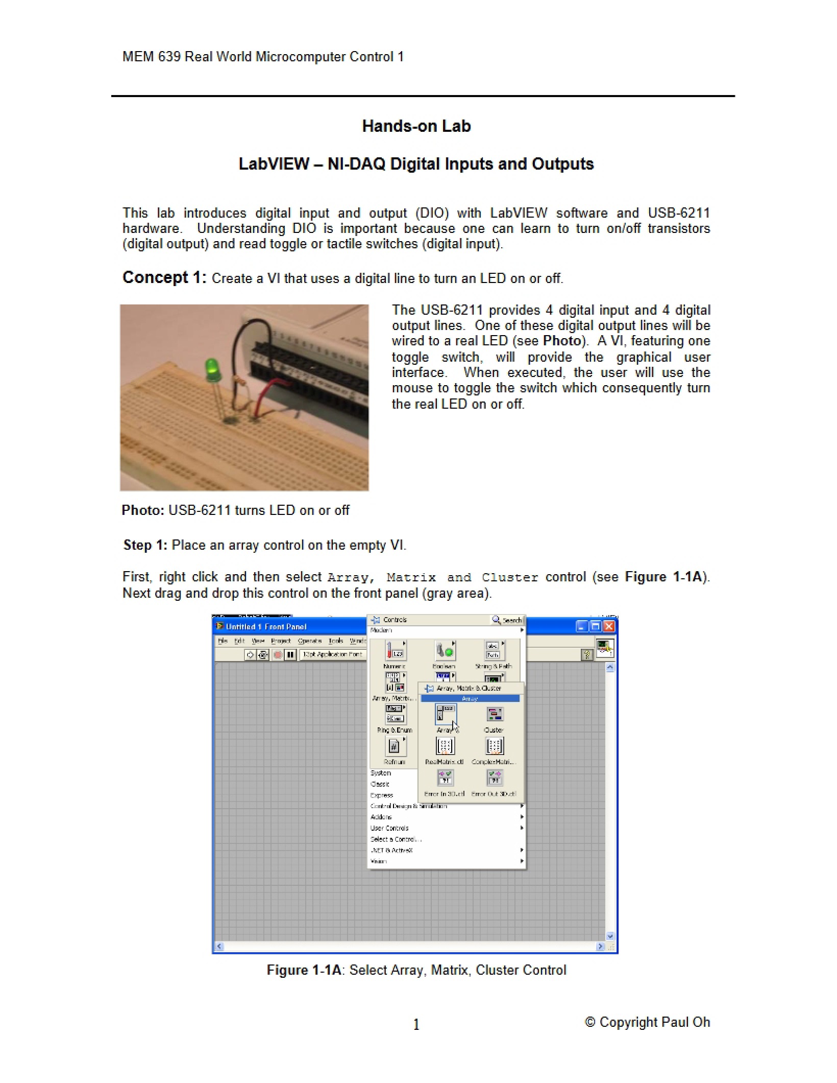 USB Digital IO Lab (Aug 21, 2007)