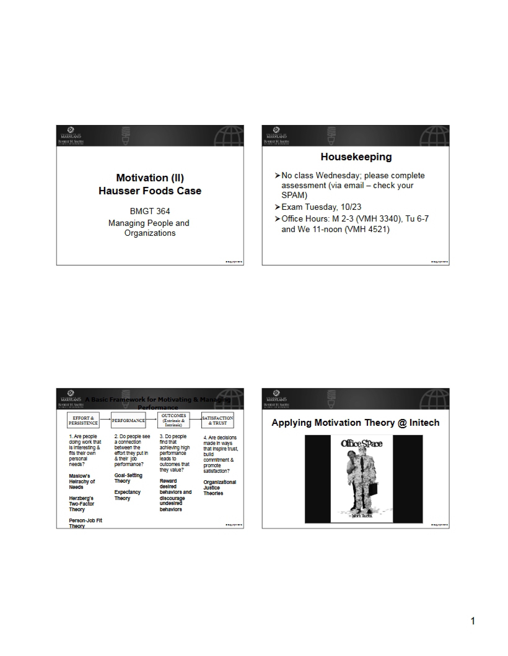 Hausser Foods Case Motivation (II)