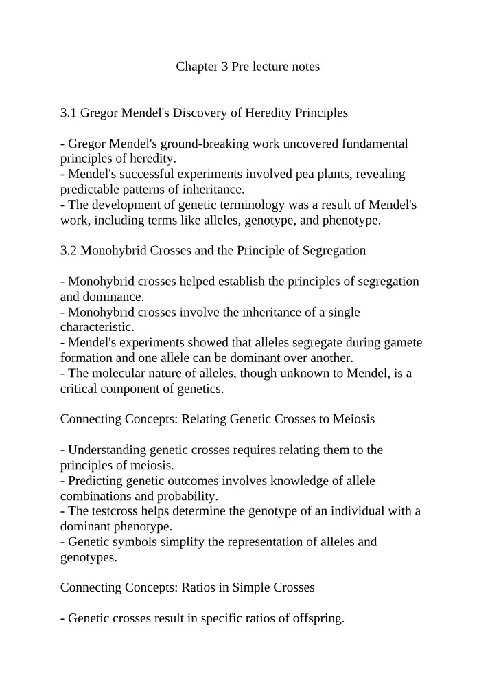 Pre-lecture Notes - Chapter 3