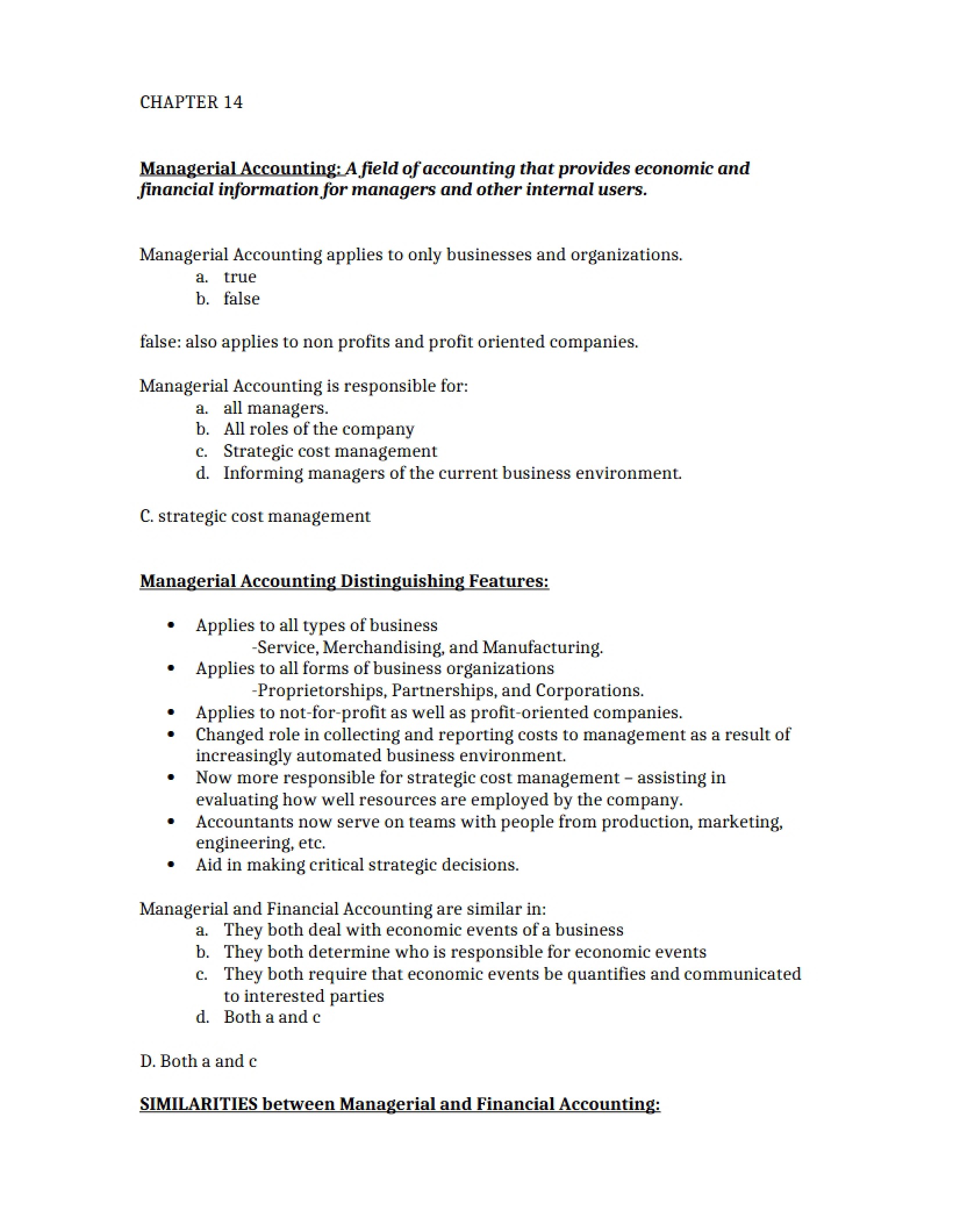 Accounting Chapter 14