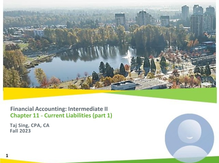 Intermediate Accounting - Chapter 11 Part 1