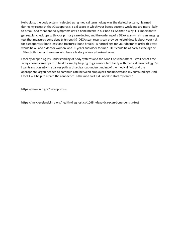 Osteoporosis - Importance of DEXA Scan and Bone Health