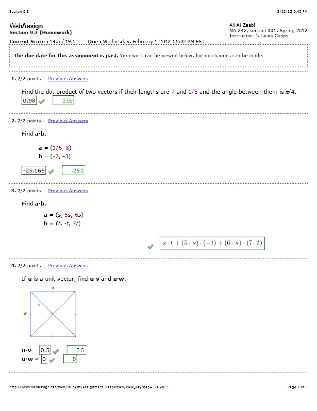 Section 9.3 Notes