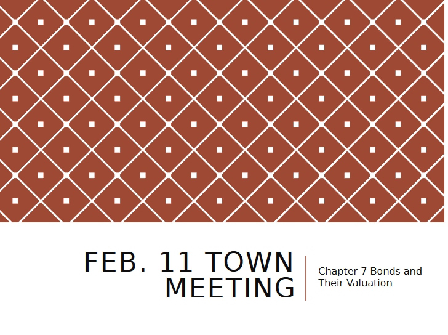 Meeting of the Town