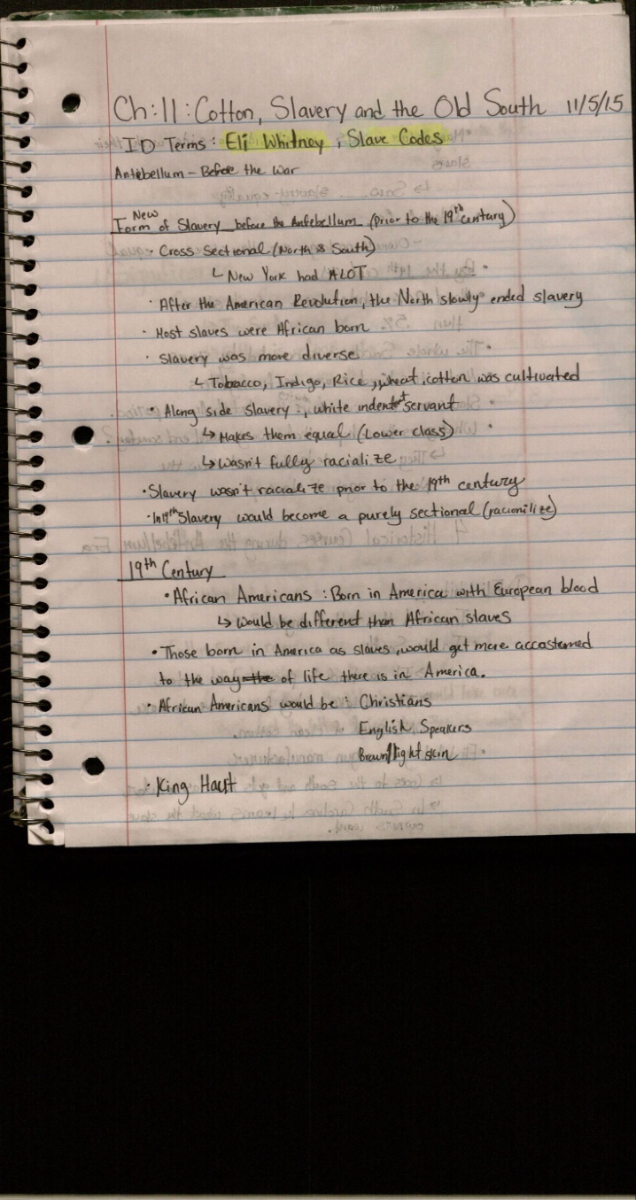 History Lecture Notes