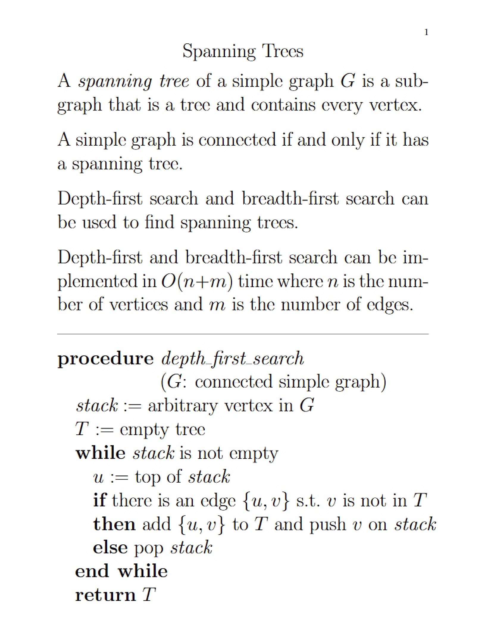 Trees Spanning Types