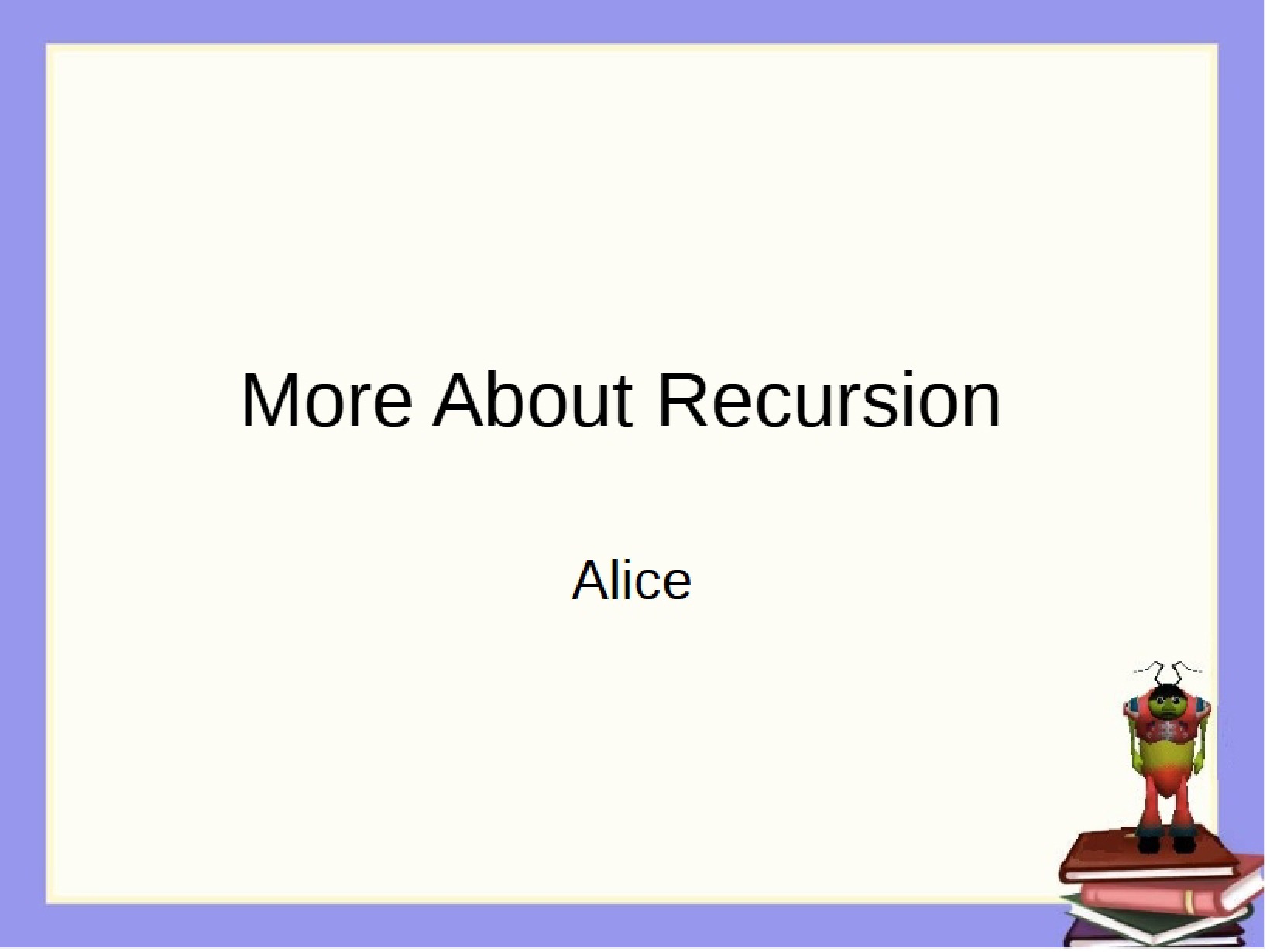 Recursion Details